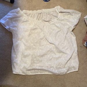 White blouse scope necknot fitted bland new